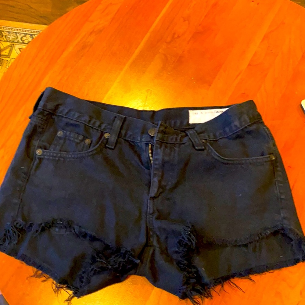 Rag and Bone black jean shorts